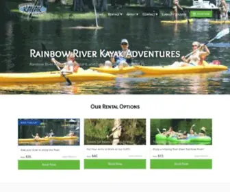 Rainbowriverkayak.com(Rainbow River Kayak) Screenshot