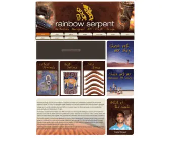 Rainbowserpent.com.au(Aboriginal Crafts) Screenshot