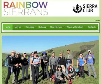 Rainbowsierrans.org(San Francisco Bay Chapter of the Rainbow Sierrans) Screenshot