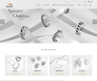 Rainbowsilver.com(Thailand's Leading 92.5% Sterling Silver Jewelry Manufacturer and Exporter) Screenshot