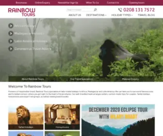 Rainbowtours.co.uk(Africa, Madagascar, Latin America Holidays) Screenshot