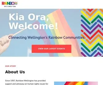 Rainbowwellington.org.nz(Rainbow Wellington) Screenshot