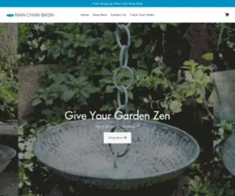 Rainchainbasin.com(Rain Chain Basin) Screenshot