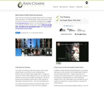 Rainchainsdirect.com(Rain Chains & Accessories) Screenshot