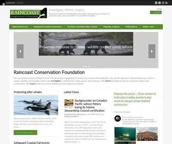 Raincoast.org(Raincoast Conservation Foundation) Screenshot