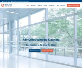 Raincrosswindowcleaning.com(Window Cleaning Company Ontario) Screenshot