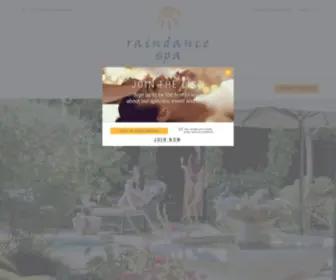 Raindance-Spa.com(Raindance Spa at The Lodge at Sonoma) Screenshot