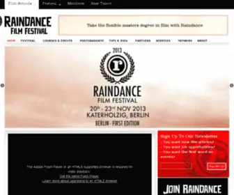 Raindancecanada.com(Raindance Toronto) Screenshot