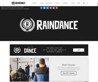 Raindance.co.uk(The home of independent film) Screenshot