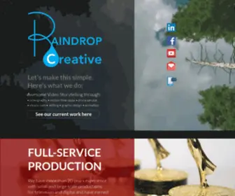 Raindropcreative.com(Video & Content services) Screenshot