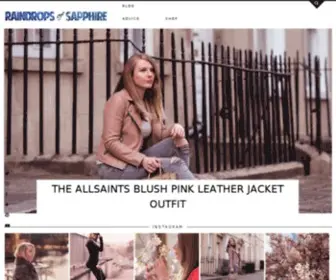 Raindropsofsapphire.com(UK Fashion Blog) Screenshot