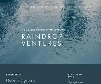 RaindropVentures.ca(RaindropVentures) Screenshot