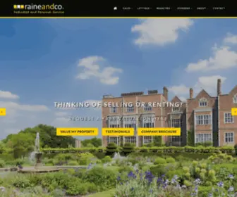 Raineandco.com(Estate And Letting Agents In Potters Bar) Screenshot