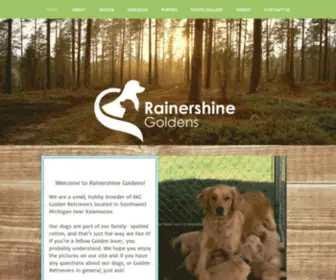 Rainershinegoldens.com(Rainershine Golden Retrievers) Screenshot