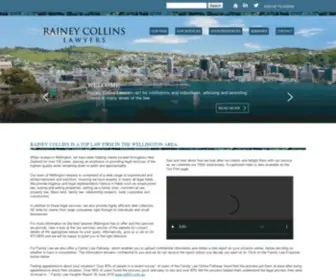 Raineycollins.co.nz(Rainey Collins Lawyers Wellington NZ) Screenshot