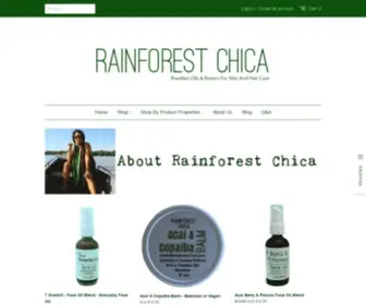 Rainforestchica.com(Brazilian Oils and Butters for Skin & Hair Care) Screenshot