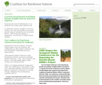 Rainforestcoalition.org(Coalition for Rainforest Nations) Screenshot