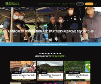 Rainforestfoundation.org(Save the Rainforest) Screenshot