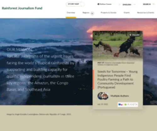 Rainforestjournalismfund.org(Rainforest Journalism Fund) Screenshot