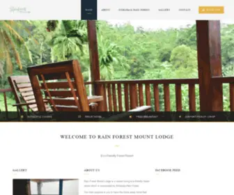 Rainforestmountlodge.com(Rainforest Mount Lodge) Screenshot