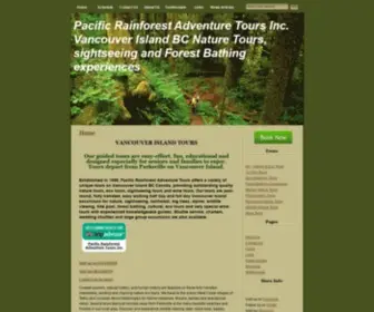 Rainforestnaturehikes.com(Nature Tours Vancouver Island) Screenshot