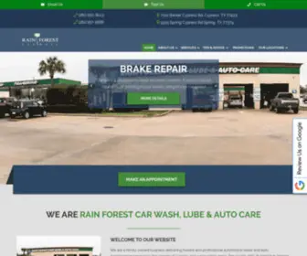 Rainforestwashandlube.com(Auto Repair) Screenshot