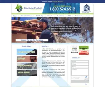 Raingutterprosinc.com(Rain Gutter Pros) Screenshot