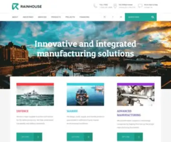 Rainhouse.com(CNC Machining and Manufacturing Company) Screenshot