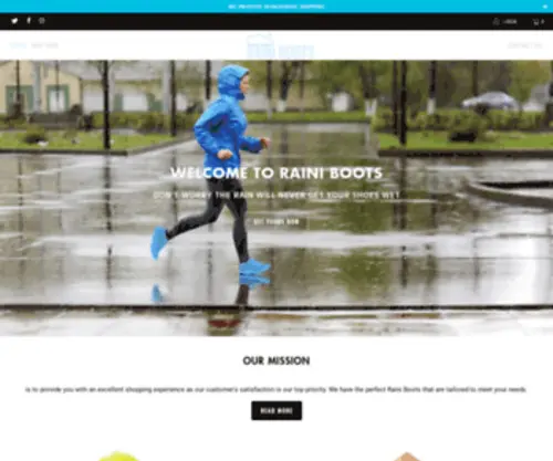 Rainiboots.com(Raini Boots) Screenshot