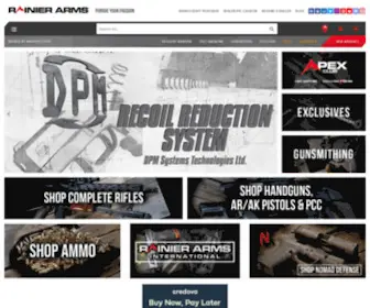 Rainierarms.com(Rainier Arms) Screenshot