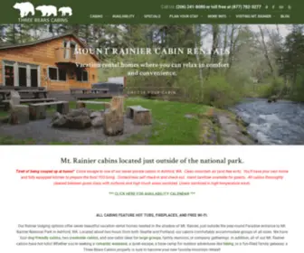 Rainierlodging.com(Rainier Cabins) Screenshot
