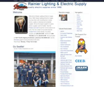 Rainiersupply.com(Rainier Lighting & Electric Supply) Screenshot