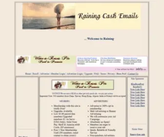 Rainingcashemails.com(Raining cash emails) Screenshot