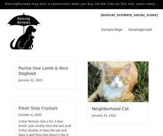 Rainingreviews.com(Just another WordPress site) Screenshot