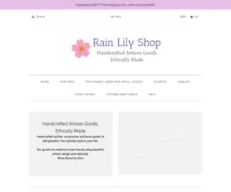 Rainlilyshop.com(Handcrafted Global Style) Screenshot