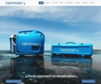 Rainmandesal.com(Rainman Watermakers & Saltwater Desalinators) Screenshot