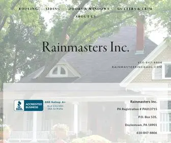 Rainmastersinc.com(Rainmasters Inc) Screenshot