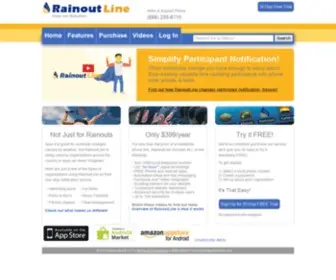 Rainoutline.com(Rainout Line) Screenshot