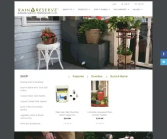 Rainreserve.com(Rain Barrel Systems & Rain Diverter Kits (RainReserve)) Screenshot