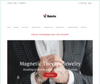 Rainso.com(Rainso Jewelry) Screenshot