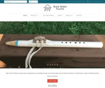 Rainspiritflutes.com(Rain Spirit Flutes) Screenshot