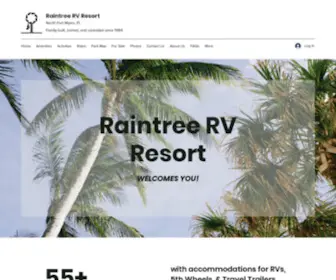 Raintreerv.com(Raintree RV Resort) Screenshot