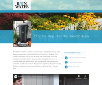 Rainwatersolutions.com(Rain Water Solutions Inc) Screenshot