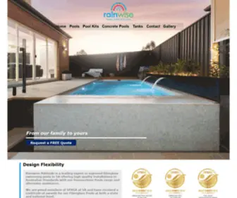 Rainwisepoolsadelaide.com.au(Rainwise Pools) Screenshot