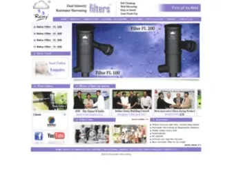 Rainyfilters.com(‘RAINY’R Dual Intensity Rainwater Harvesting Filter TM) Screenshot