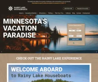 Rainylakehouseboats.com(Houseboat Rentals MN) Screenshot