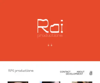 Raiproductions.com(Rai Productions) Screenshot