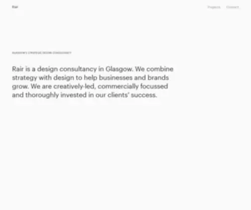 Rairdesign.com(Graphic Design Glasgow) Screenshot