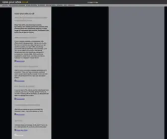 Raise-Your-Sites.co.uk(Affordable Website Optimisation and Promotion) Screenshot