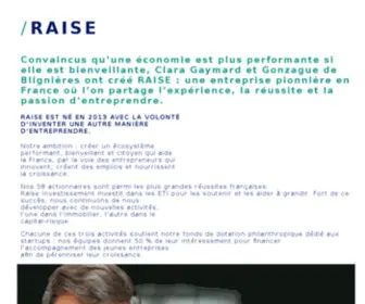 Raise.co(Société d'investissement) Screenshot